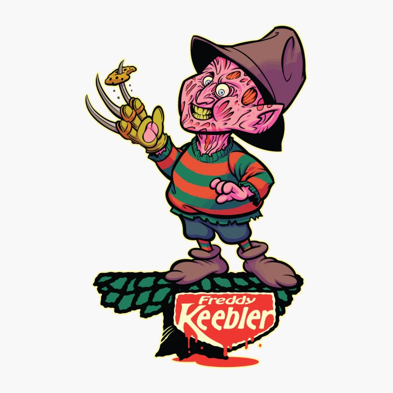 Freddy Keebler: A Whimsical Horror Parody Cotton Tote Bag