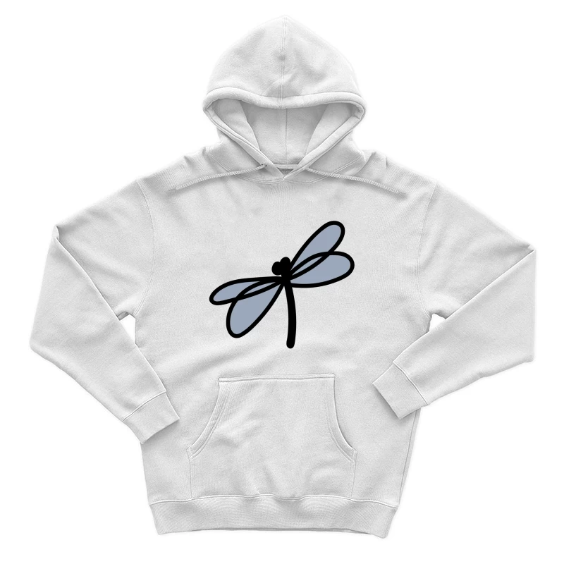 Libellule stylisée en vol Homme Sweat à capuche