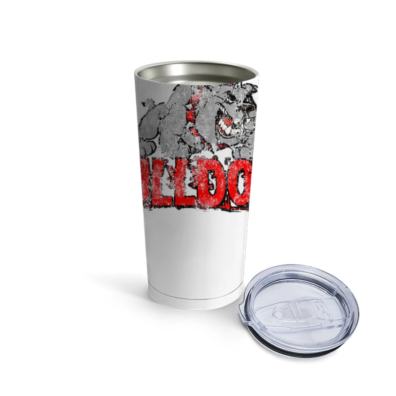 The Bulldogs, distressed Travel Mug