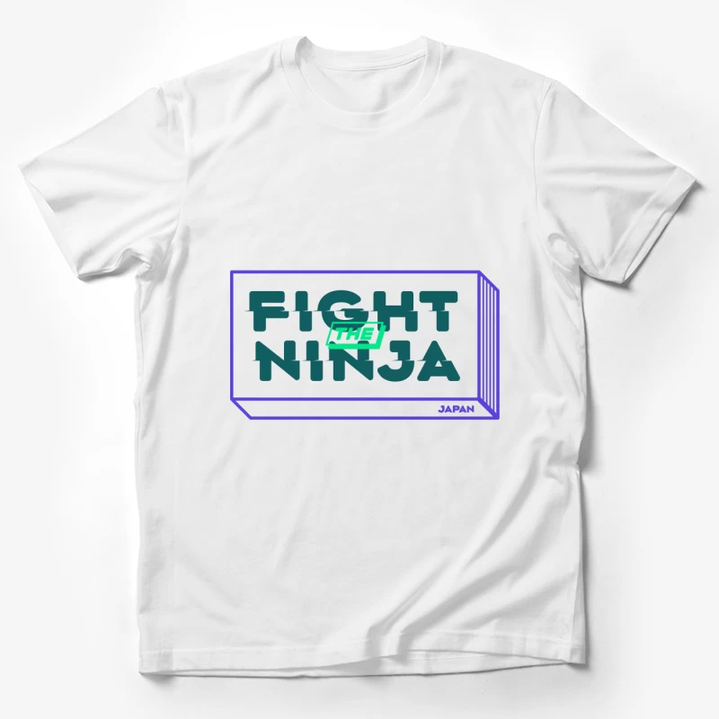 Kampf gegen den Ninja Logo Design Herren T-Shirt