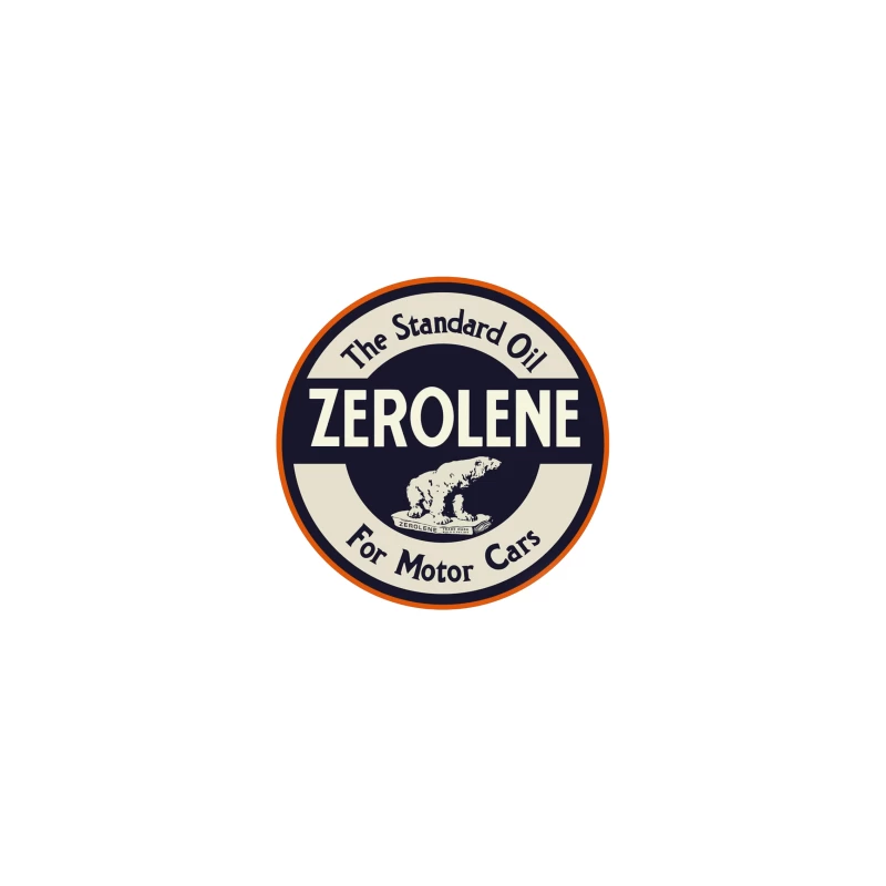 Vintage Standard Oil Zerolene Motor Oil Advertisement with Polar Bear Logo iPhone Case