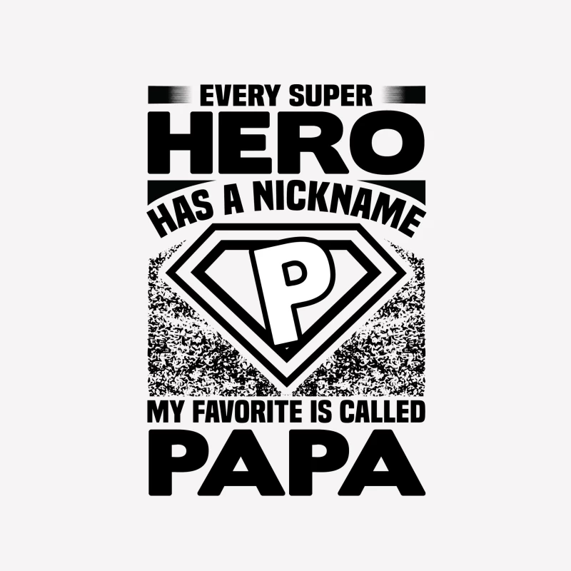 Un super-héros appelé Papa Femme T-Shirt