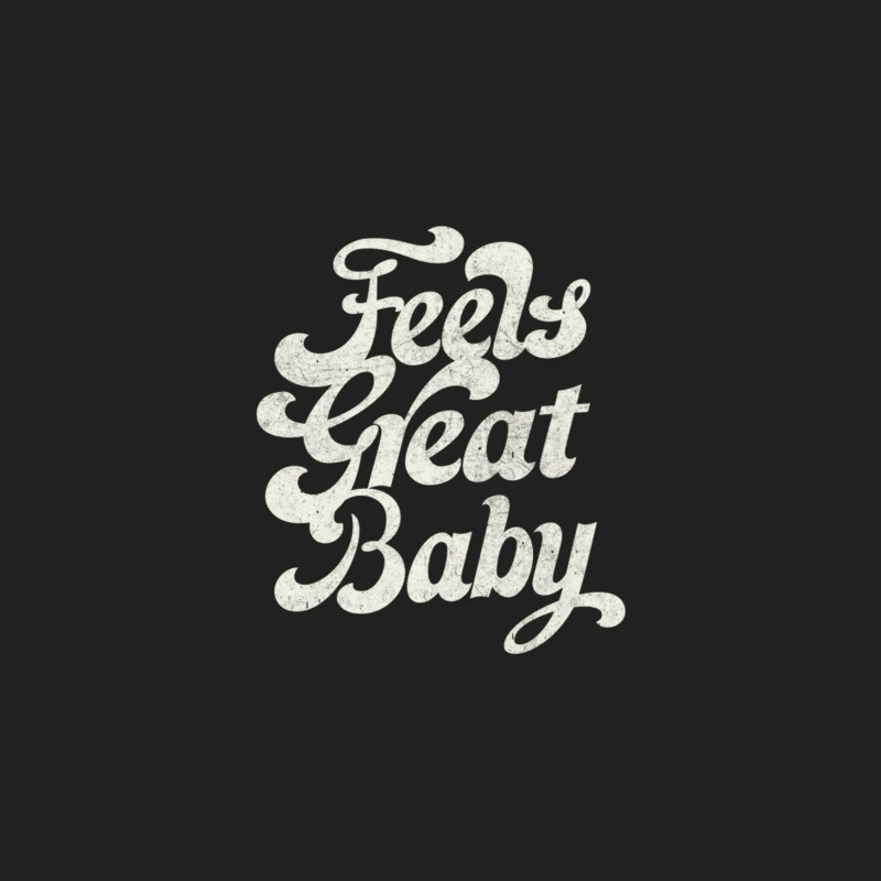 Feels Great Baby  Retro Faded-Style Typography Design Bucket Hat