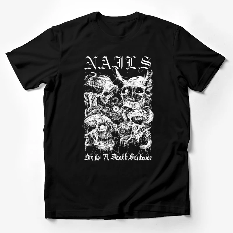 Nails Life Is a Death Sentence Male T-Shirt