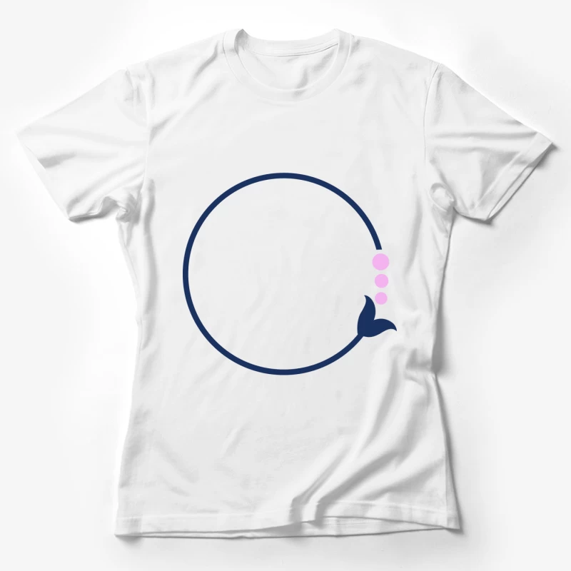 Anneau avec queue de poisson et bulles Femme T-Shirt