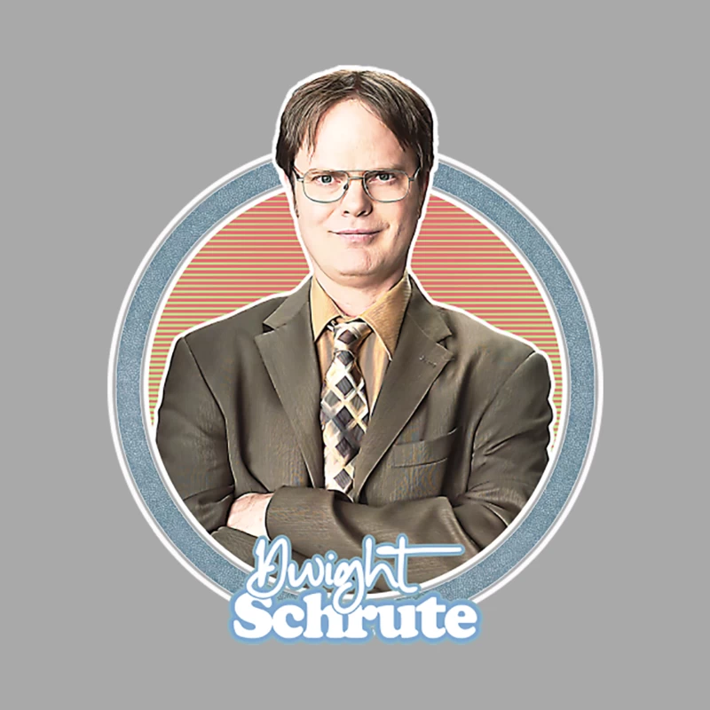 Dwight Schrute  Retro Fan Art Design Female Pullover Hoodie