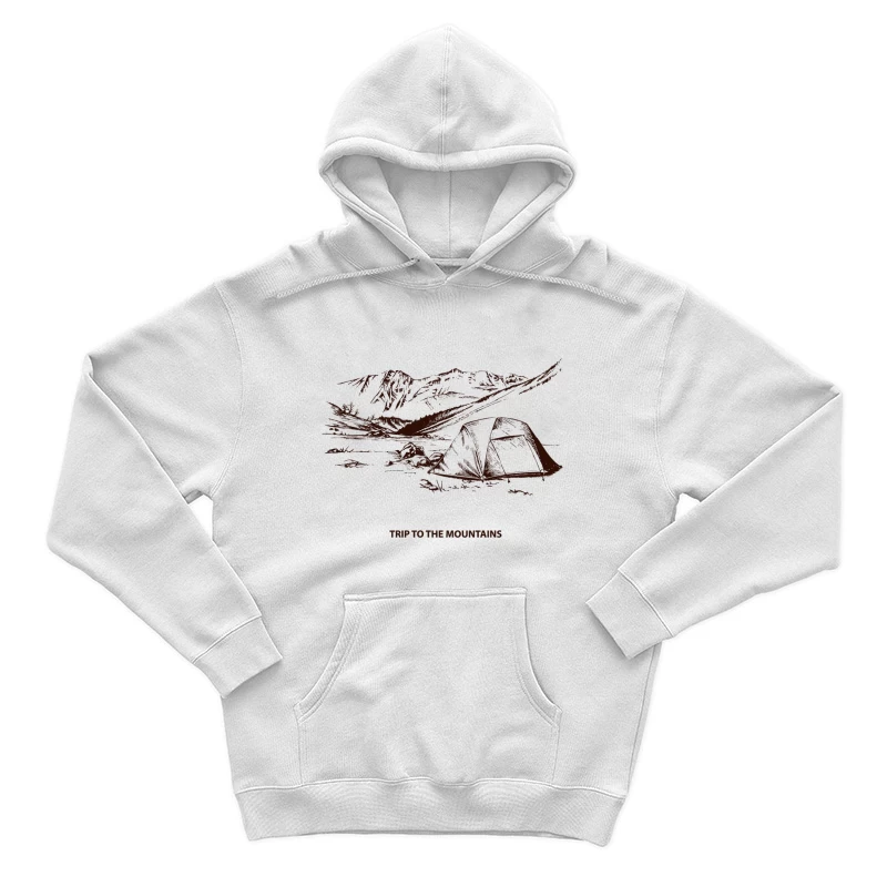 Camping in den Bergen Herren Pullover Hoodie