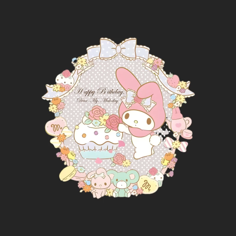Fête d'anniversaire mignonne avec My Melody Femme Sweat-shirt à enfiler