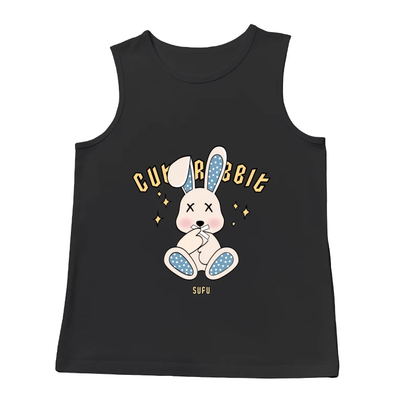 Niedliches Kaninchen-Design mit Sternen Herren Tanktops