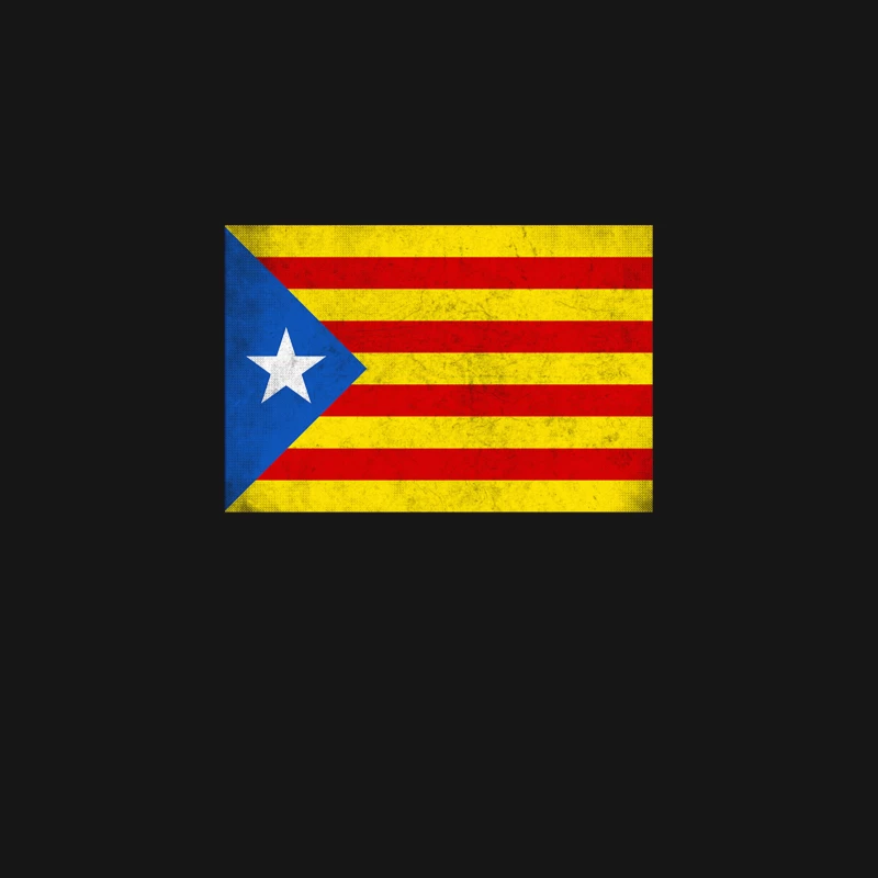 Catalonia  Països Catalans Estelada - Vintage Faded Look Design Desk Mat