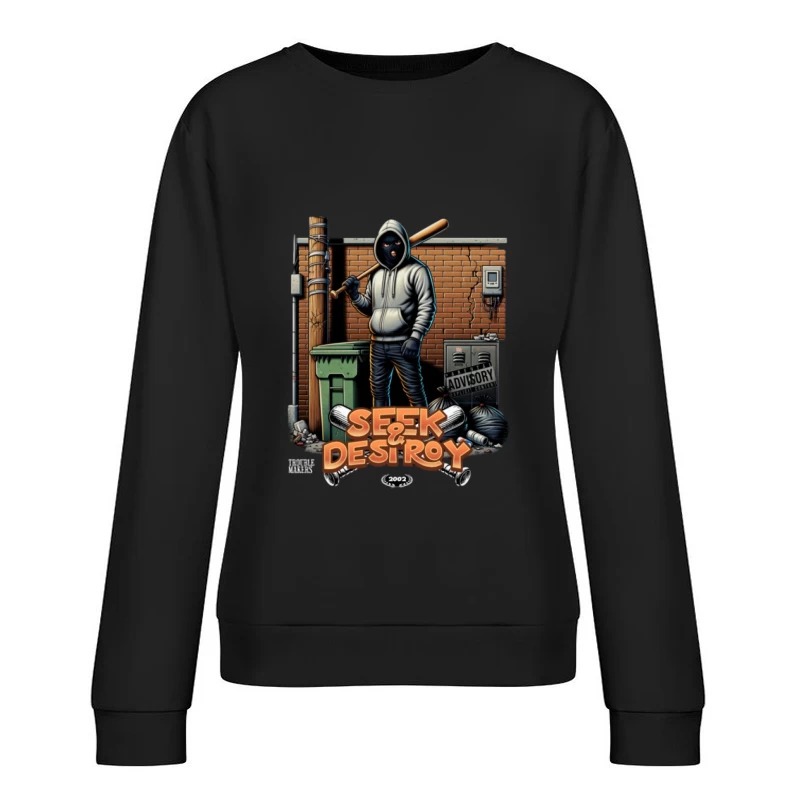 Scène de Vandalisme Urbain Femme Sweat-shirt à enfiler
