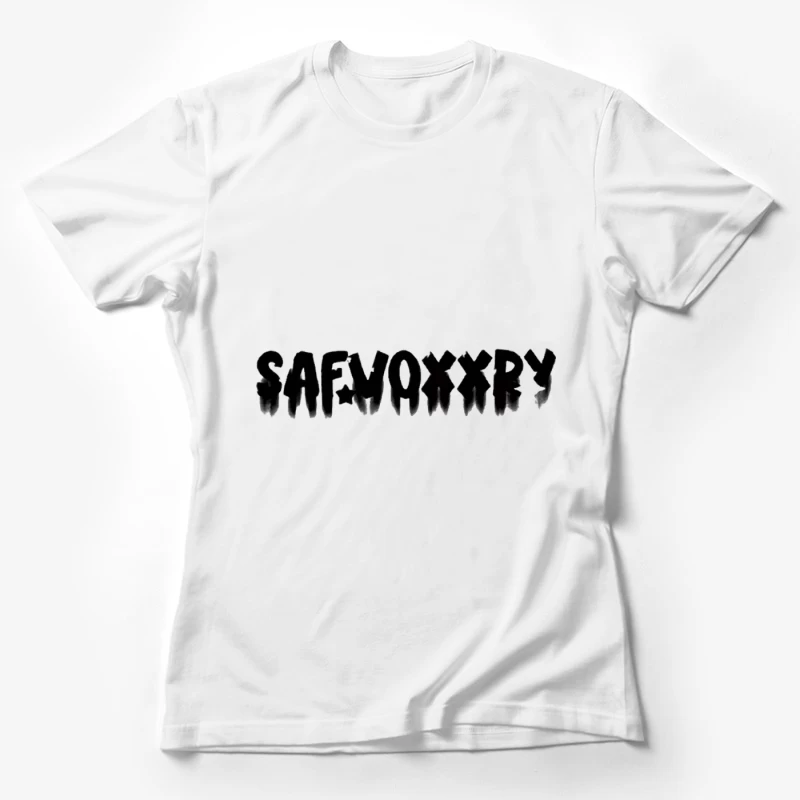 Graffiti-Stil Schriftzug Damen T-Shirt