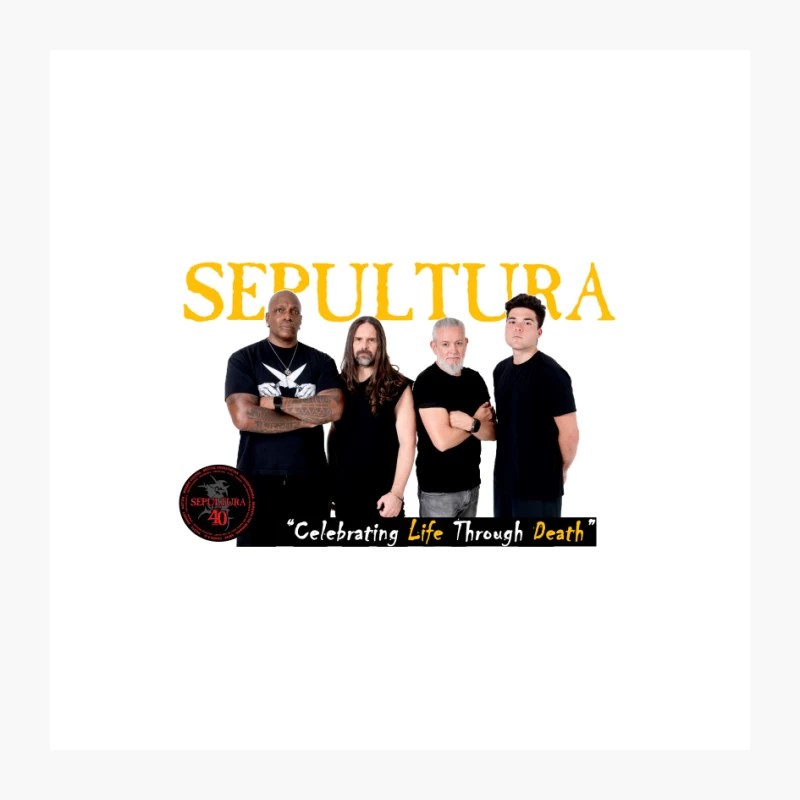 40 YEARS SEPULTURA CELEBRATING LIFE THROUGH DEATH WORLD TOUR 2024 Pin