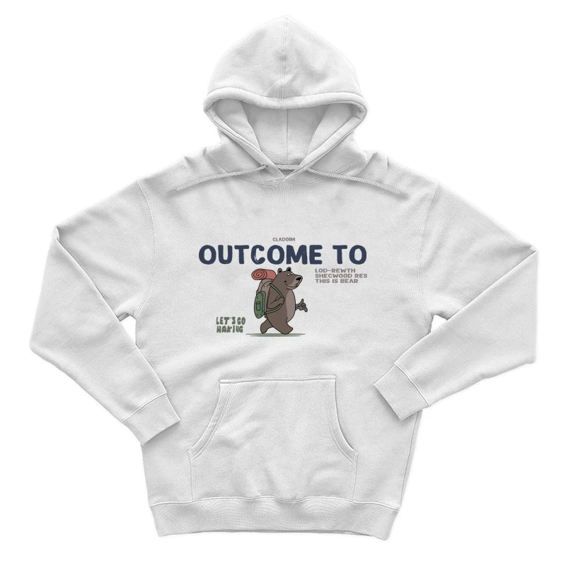 Bär beim Wandern im Wald Herren Pullover Hoodie