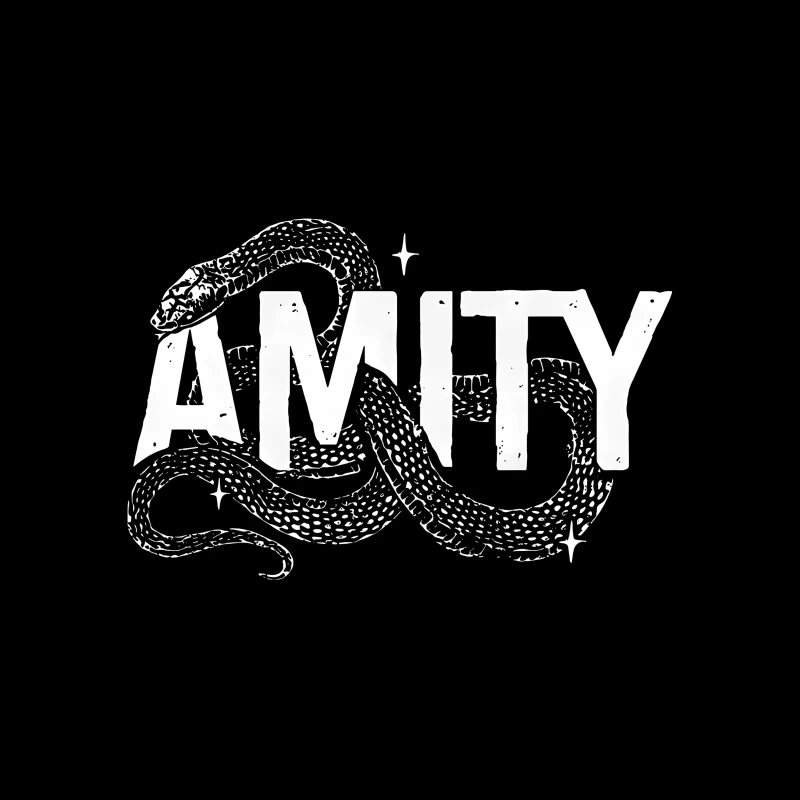 The Amity Affliction Snake Throw Pillow