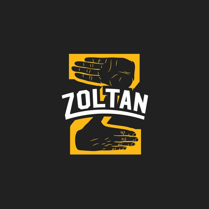 Zoltan Mystical Hand Reading Logo Design in Yellow and White Bucket Hat