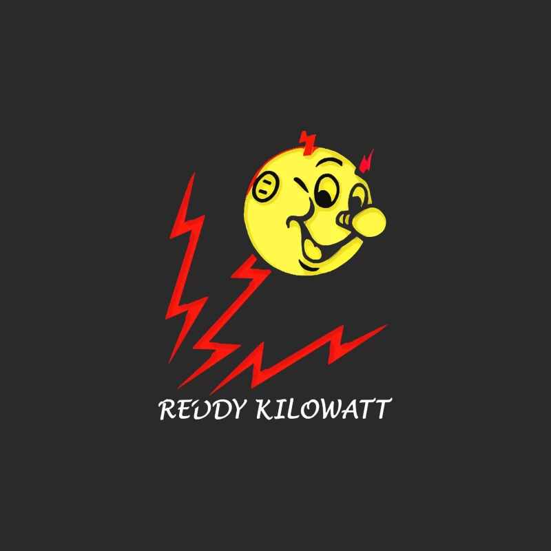 Reddy Kilowatt - Classic Electricity Company Mascot with Lightning Bolts Baseball Cap