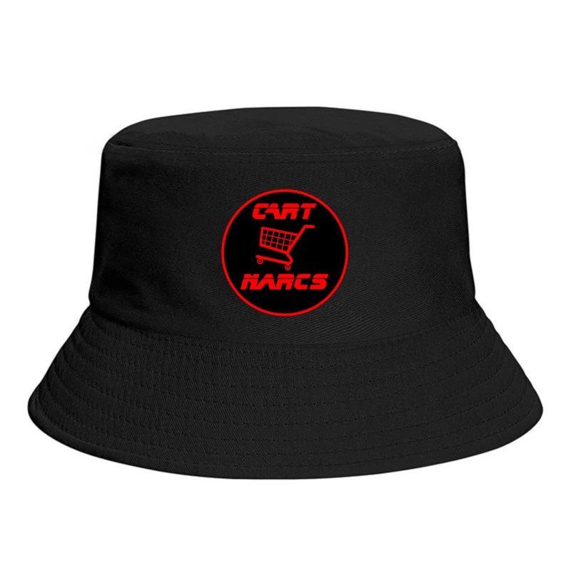 Cart Nares E-Commerce Shopping Logo Design Bucket Hat