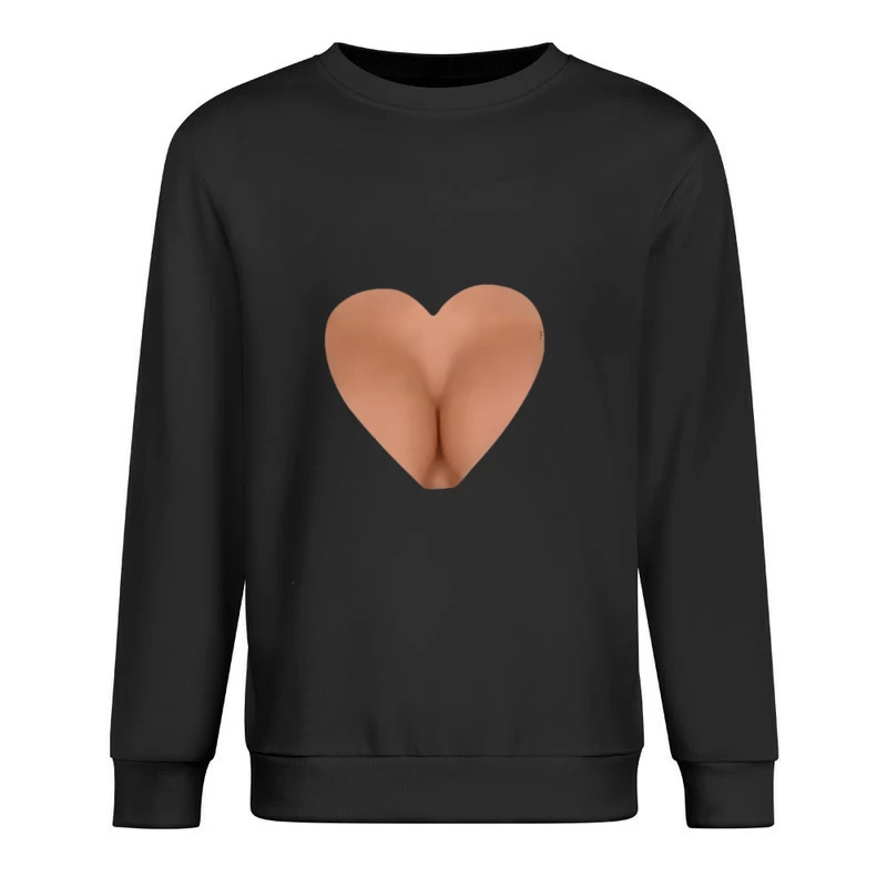 Illusione ottica a forma di cuore Felpa pullover Uomo