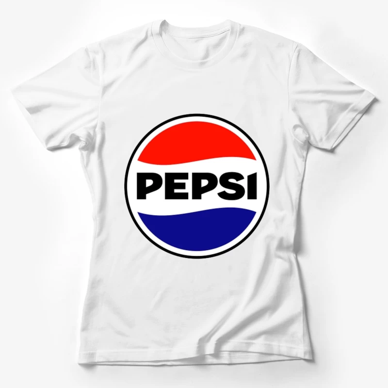 Classic Pepsi Cola Circular Logo Design Female T-Shirt