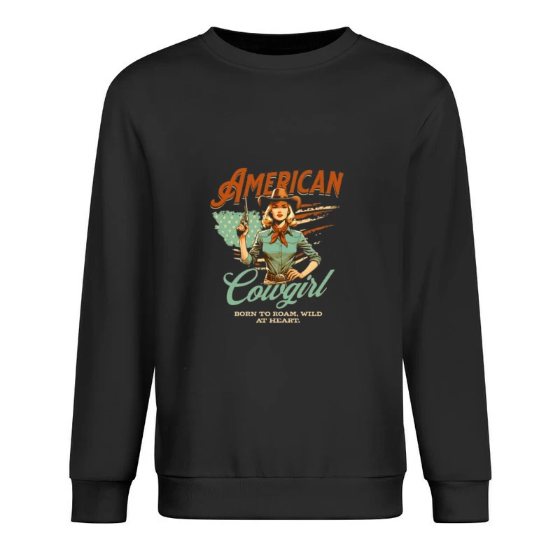 Illustration de Cowgirl Américaine Homme Sweat-shirt à enfiler