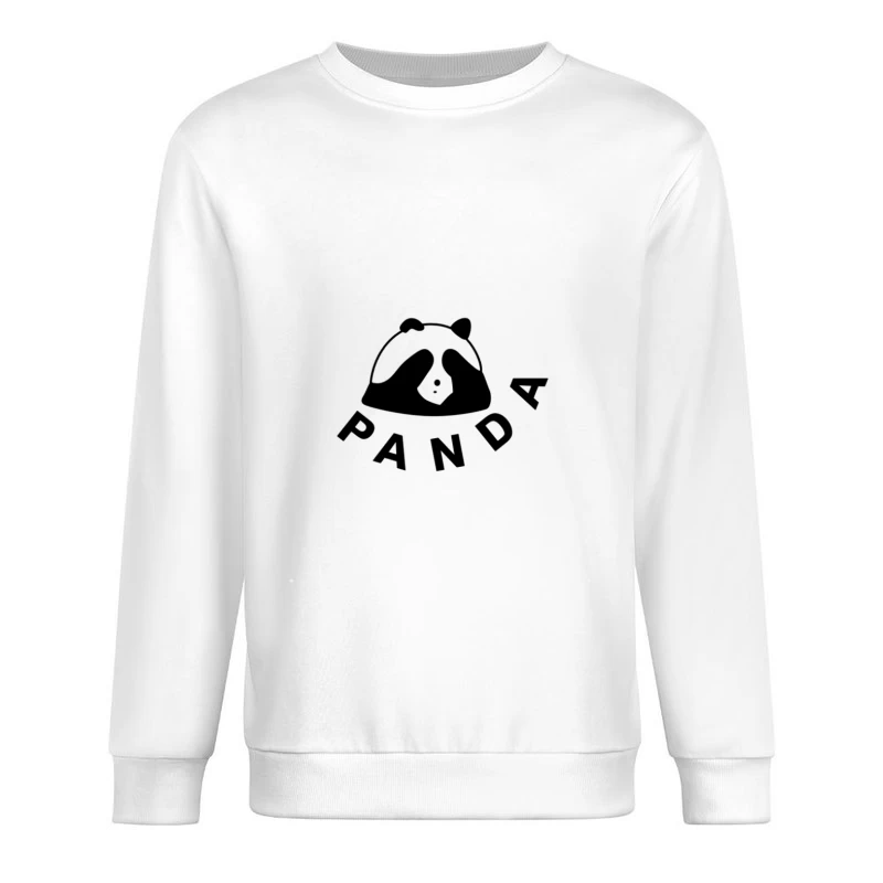 Panda Logo Design Herren Pullover Sweatshirt