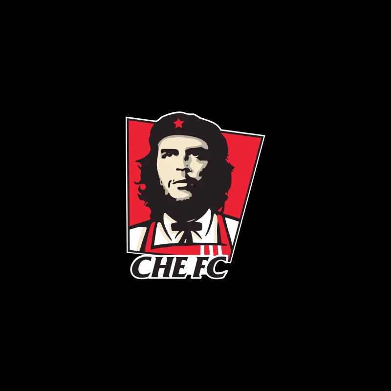 Che Guevara Inspired Sports Team Logo Desk Mat