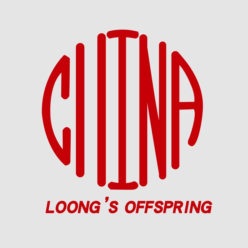 China Loong's Offspring Logo Design Male Pullover Hoodie