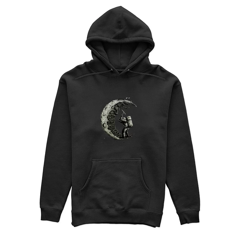 Astronaut bearbeitet Mond Damen Pullover Hoodie