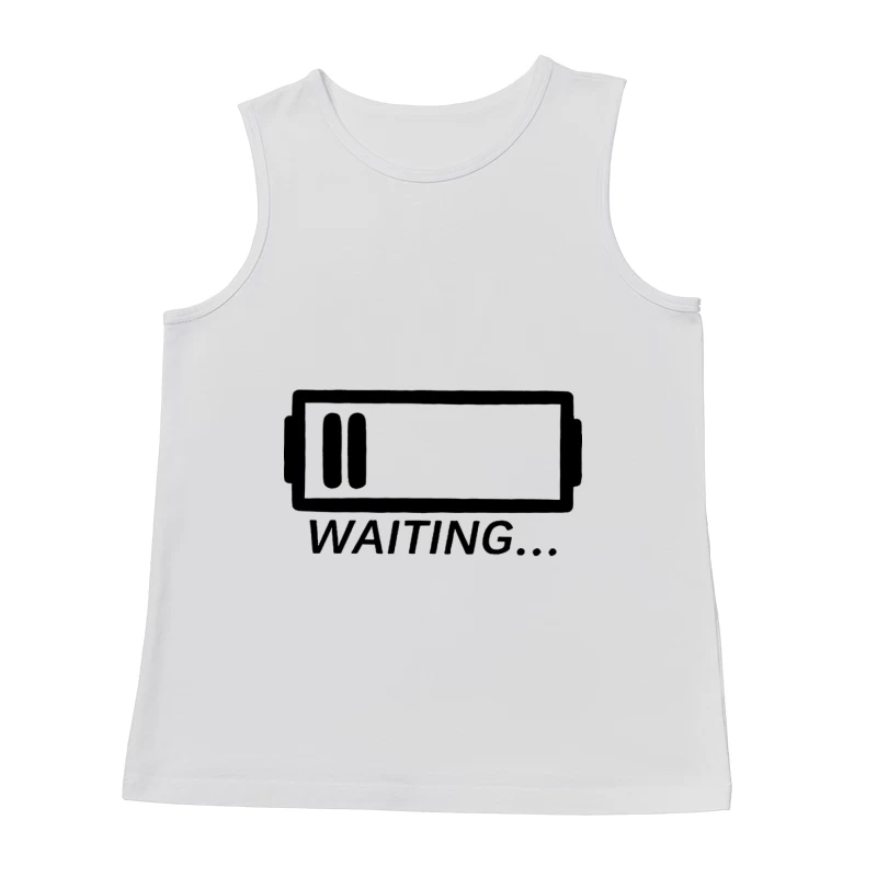 Niedriger Batteriestand - Warten... Herren Tanktops