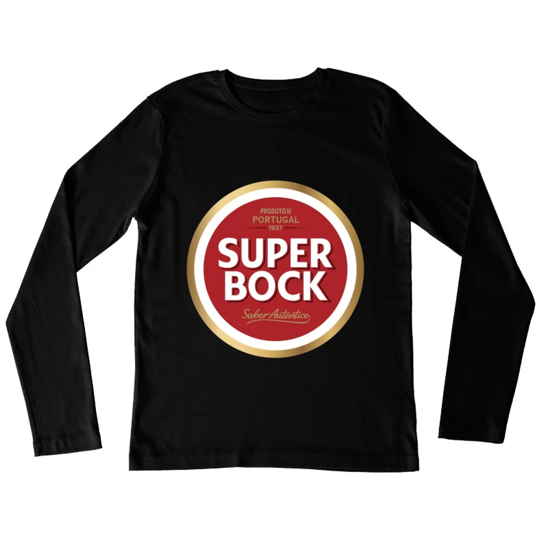 Super Bock Portuguese Beer Brand Logo Design from 1927 Female Long Sleeve T-Shirt