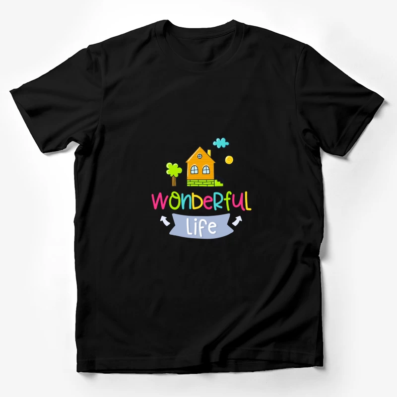 Illustration Colorée de Vie Merveilleuse Homme T-Shirt
