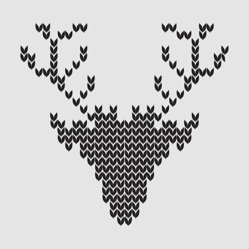 Tête de cerf en motifs Homme Sweat à capuche
