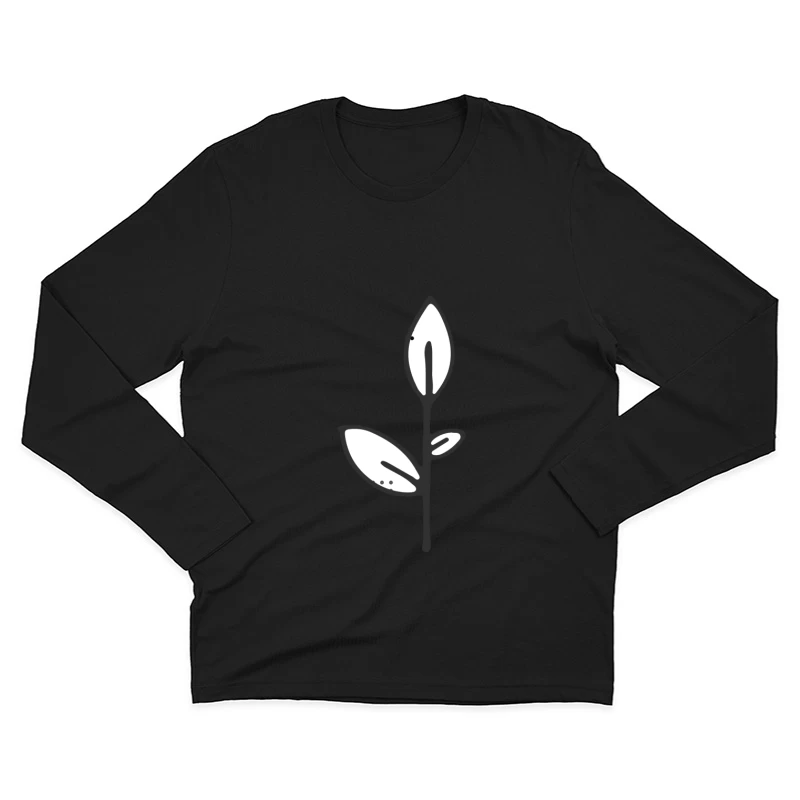 Illustration de plante minimaliste Homme Manches Longues T-Shirt