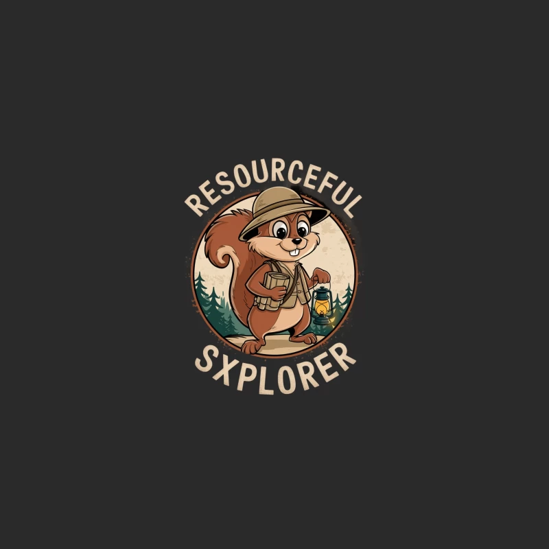 Resourceful Explorer Squirrel in Forest Adventure Baseball Cap