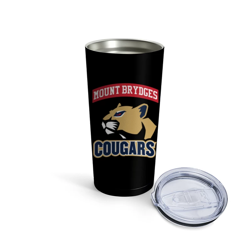 Mount Brydges Cougars Team Logo Travel Mug