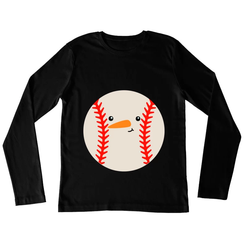 Ballon de baseball amusant Femme Manches Longues T-Shirt