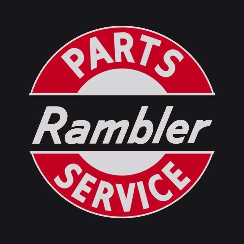 Vintage Rambler Parts & Service Logo Design Female Pullover Hoodie