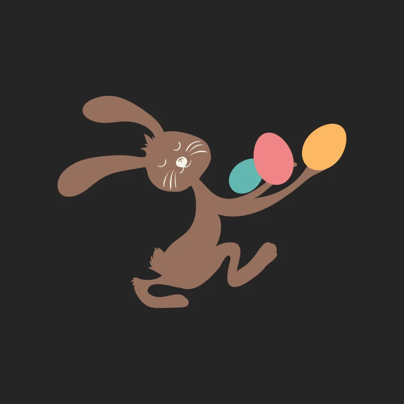 Lapin jouant avec des œufs colorés Homme Sweat-shirt à enfiler