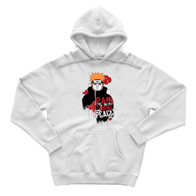 Anime Charakter mit Friedensbotschaft Herren Pullover Hoodie