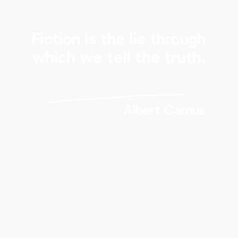 Albert Camus Typography Quote Cotton Tote Bag