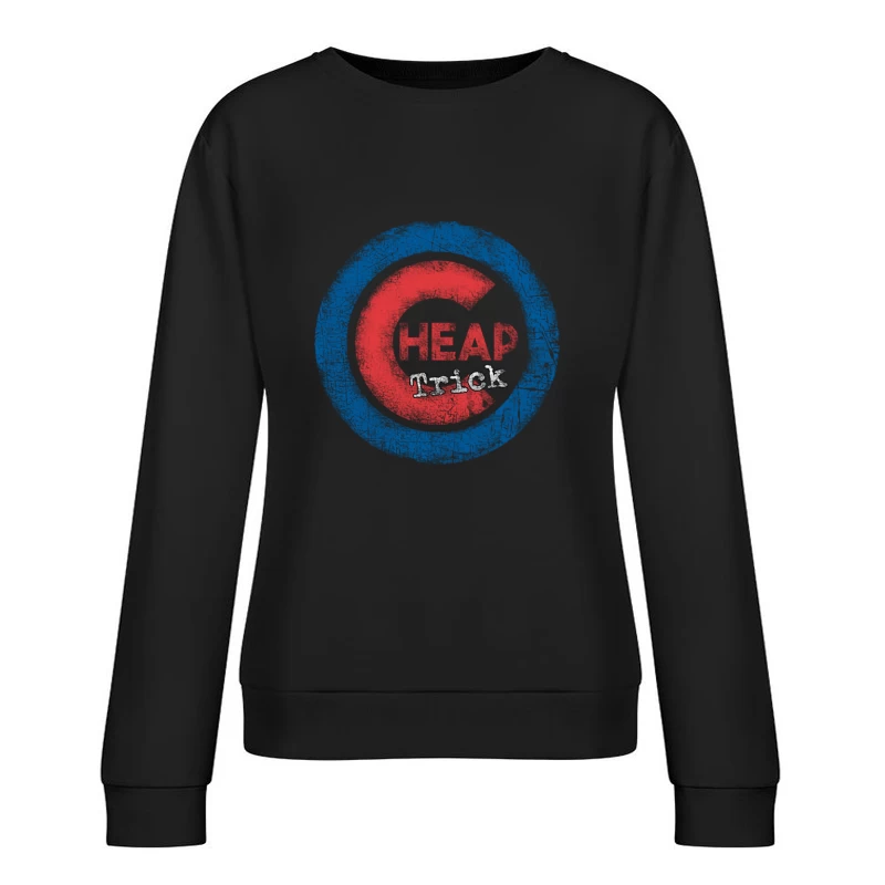 Cheap Trick Vintage Logo Female Pullover Sweatshirt