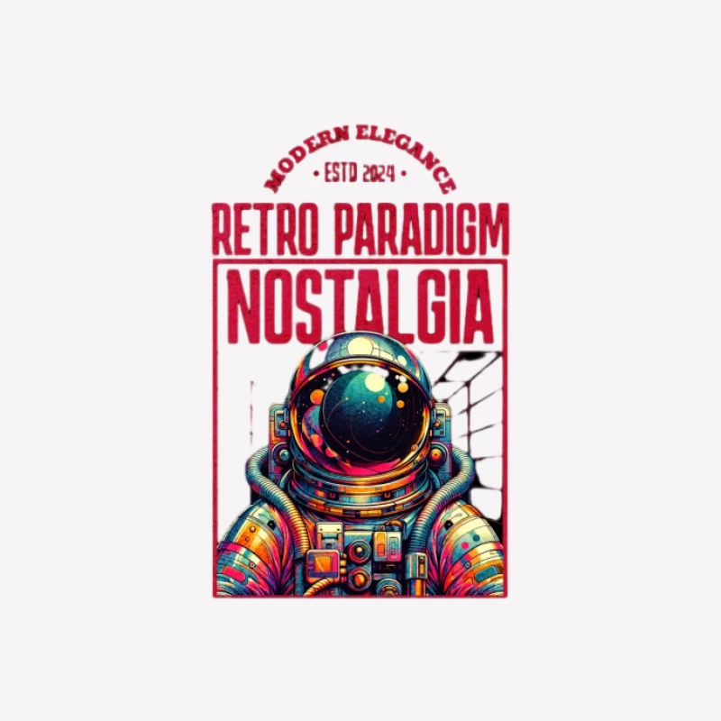Astronaute Paradigme Rétro Femme T-Shirt
