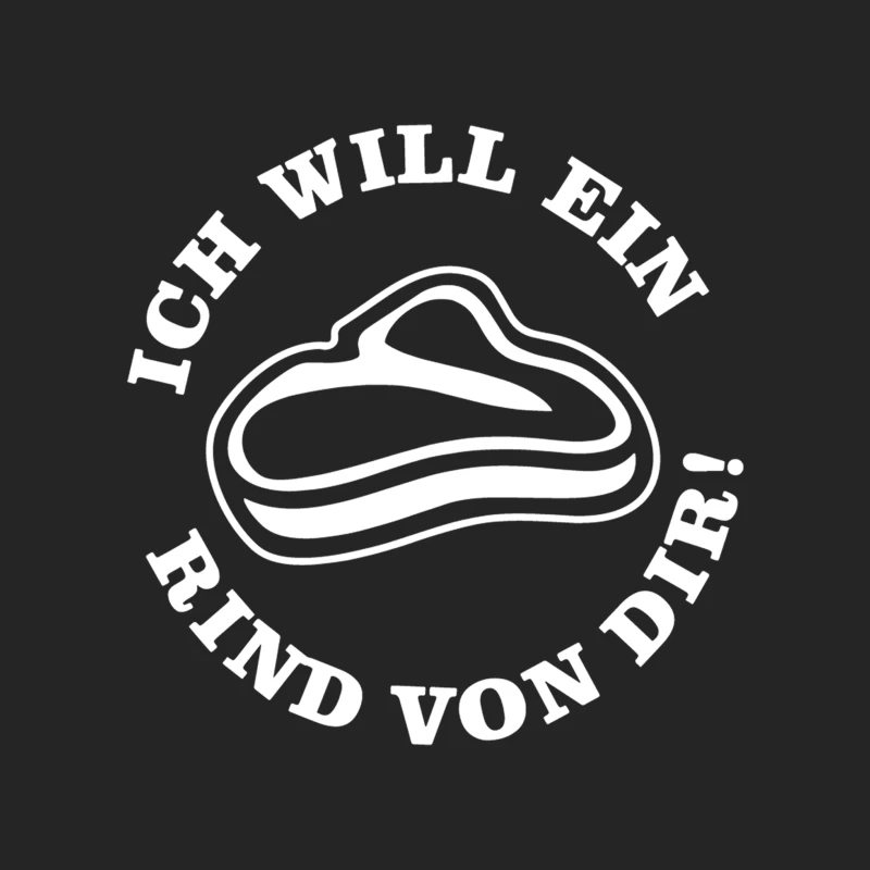 Ich Will Ein Rind Von Dir Male Pullover Sweatshirt