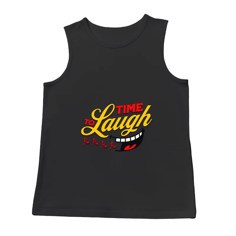 Zeit zu Lachen, lustiges Motiv Herren Tanktops