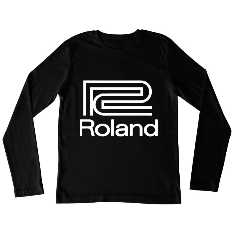 Roland Musical Equipment Brand Logo Outline Female Long Sleeve T-Shirt