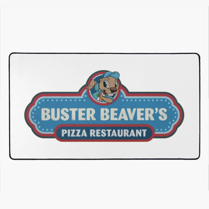 Buster Beaver's Pizza Restaurant Desk Mat
