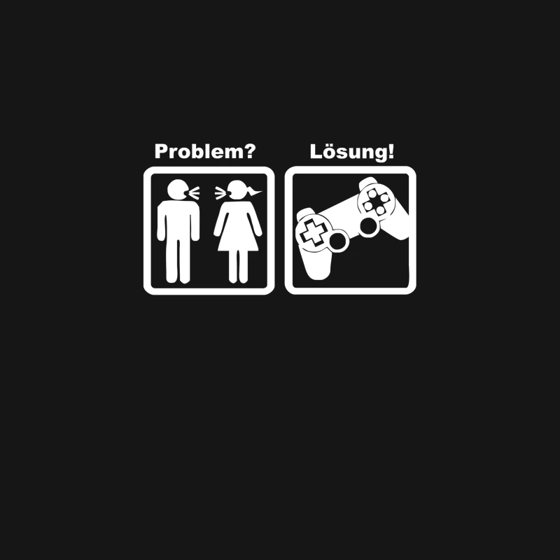 Problem Lösung Zocken Lustig Funny (2) Desk Mat