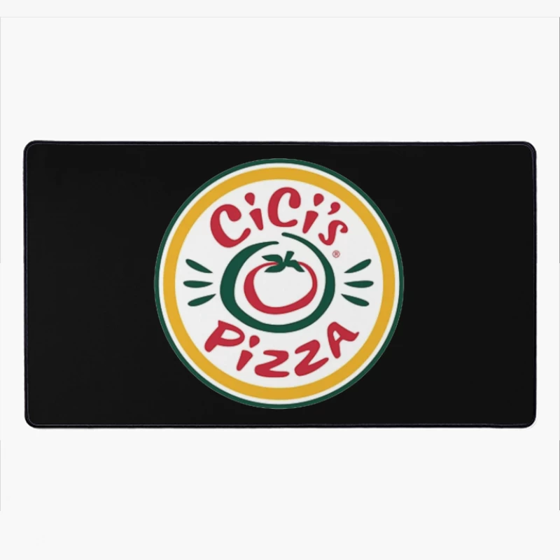 CiCi's Pizza Restaurant Chain Logo with Tomato Symbol Desk Mat