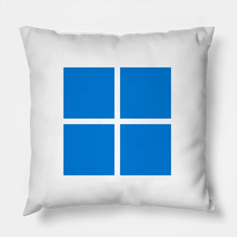 Microsoft Windows Operating System Logo Throw Pillow